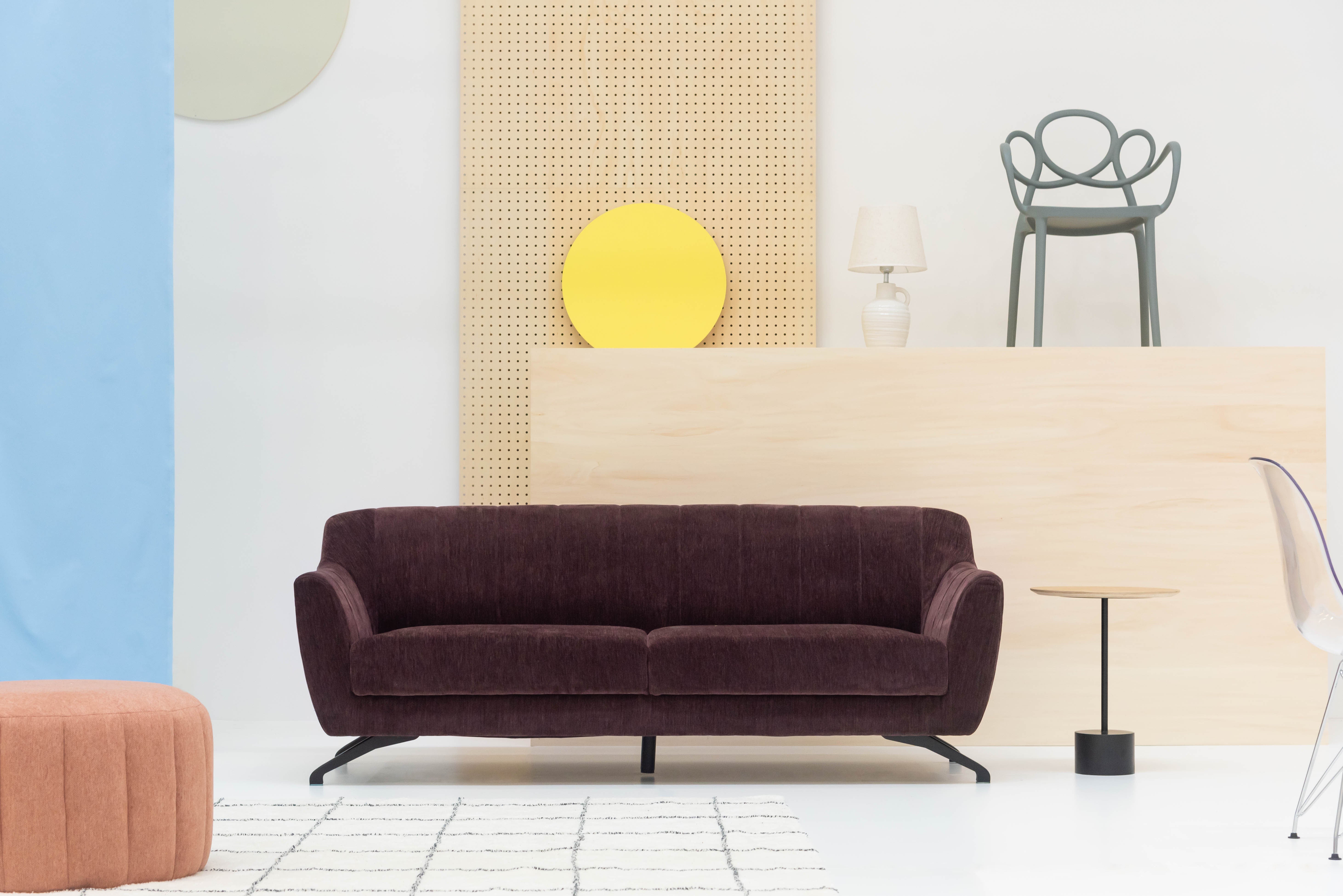 Welt 3P Sofa BD / ウェルト 3P ソファ ボルドー