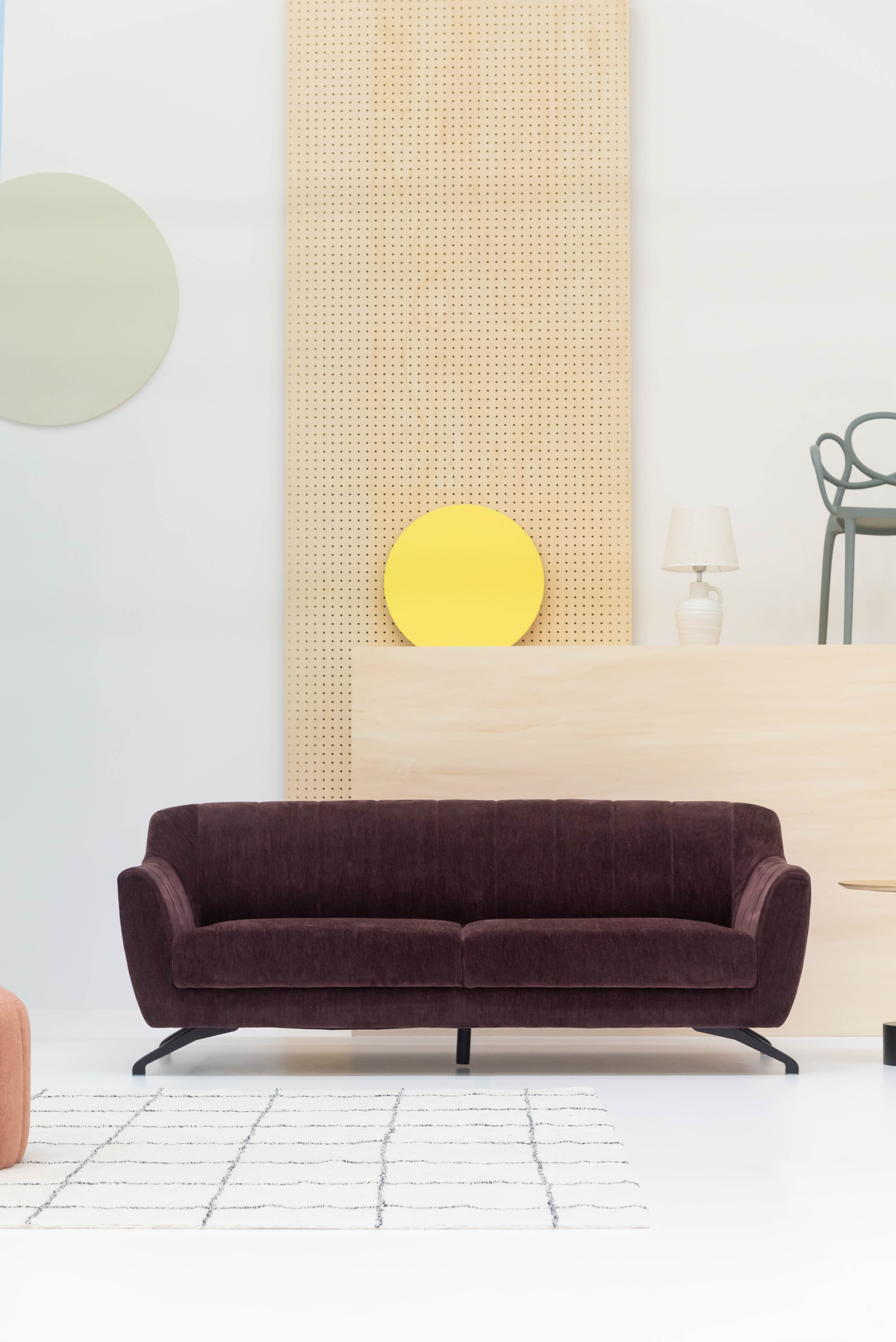 Welt 3P Sofa BD / ウェルト 3P ソファ ボルドー