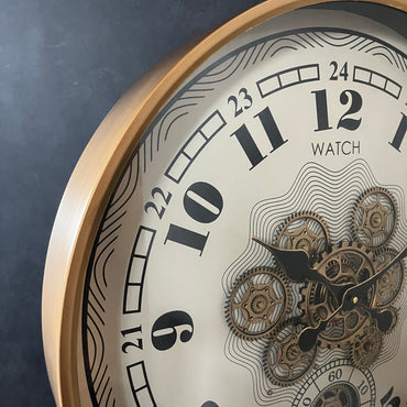 Industrial Gear Wall Clock WH / インダストリアル ギア ウォールクロック ホワイト