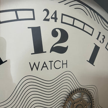 Industrial Gear Wall Clock WH / インダストリアル ギア ウォールクロック ホワイト