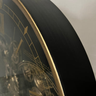 Gear World Map Wall Clock BK / ギア ワールドマップ ウォールクロック ブラック【L】