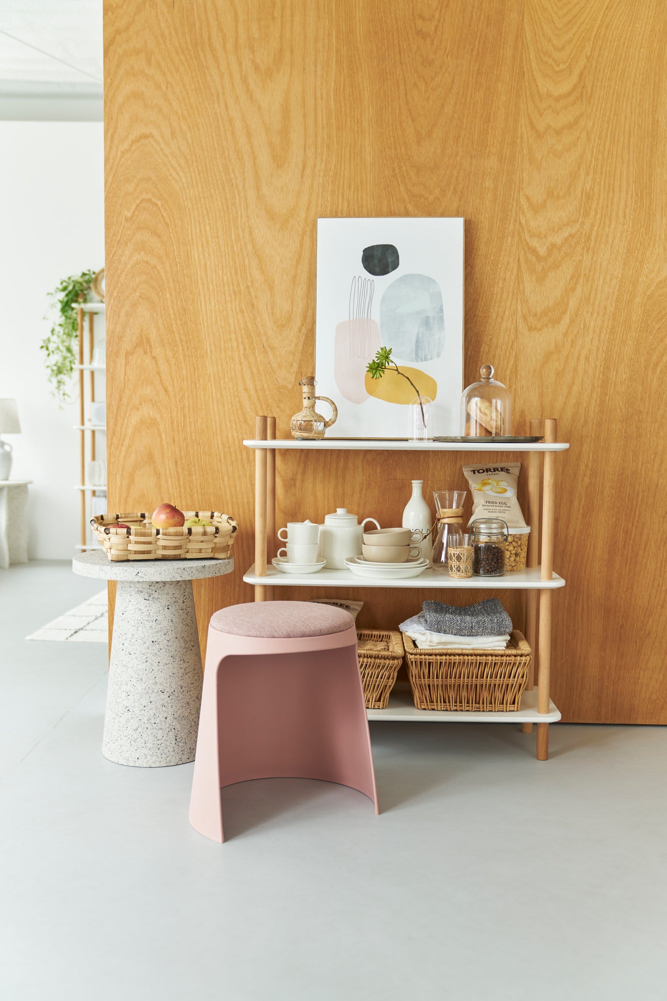 Cone Stone Table LGY / コーン ストーンテーブル ライトグレー