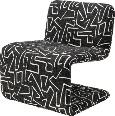 Glyph Lounge Chair BK / グリフ ラウンジチェア ブラック