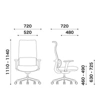 Parnu Ergonomic High Back Chair / パルヌ エルゴノミック ハイチェア