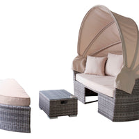 Loma Daybed Sofa & Table Set BE / ロマ デイベッドソファ＆テーブルセット ベージュ