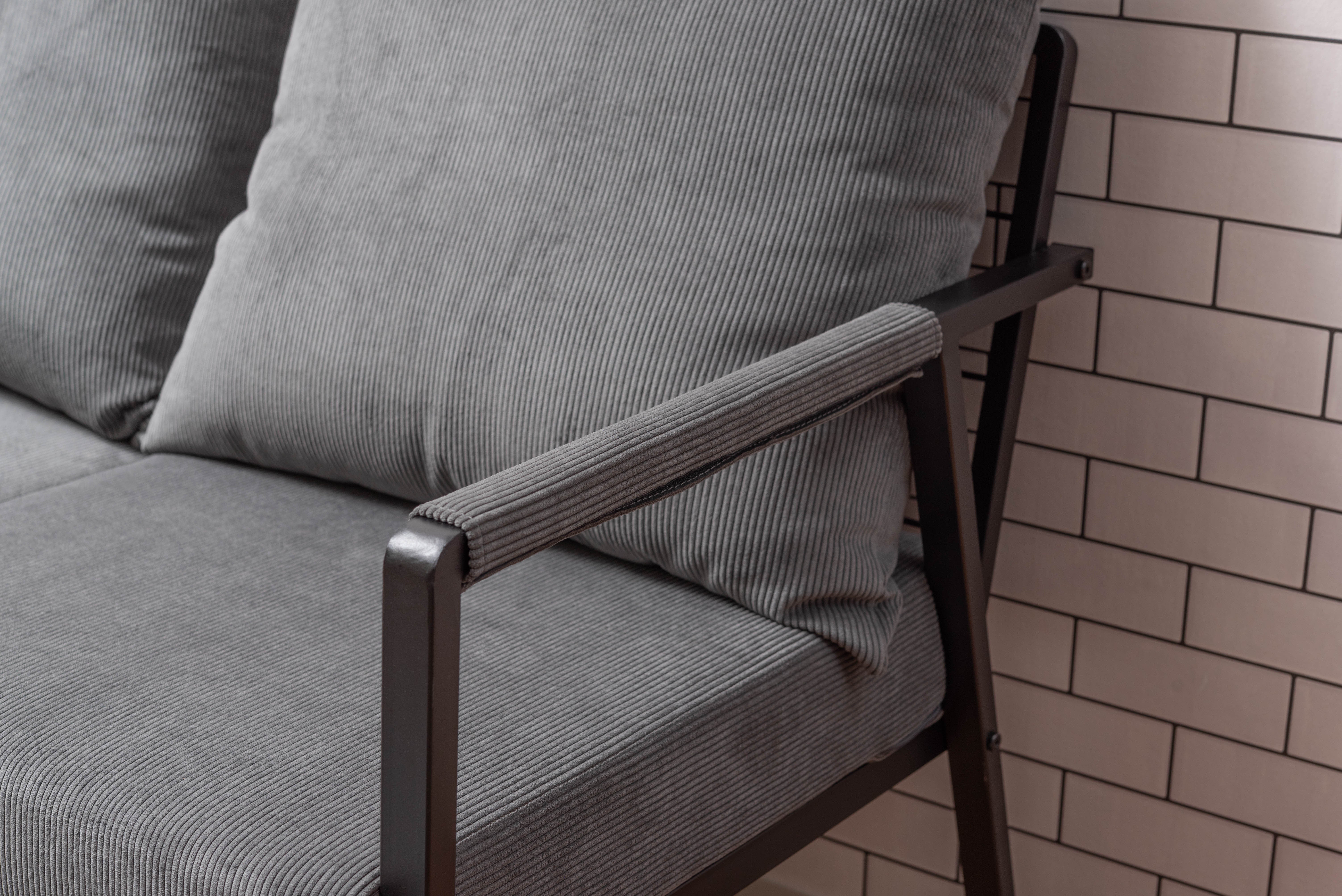 Platt 2P Sofa GY / プラット 2P ソファ グレー