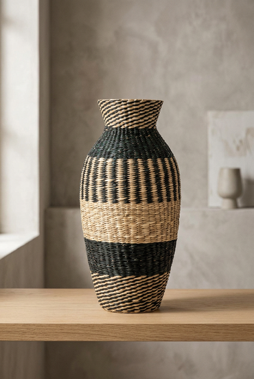 Reed Vase Object BK / リード ベース オブジェ ブラック