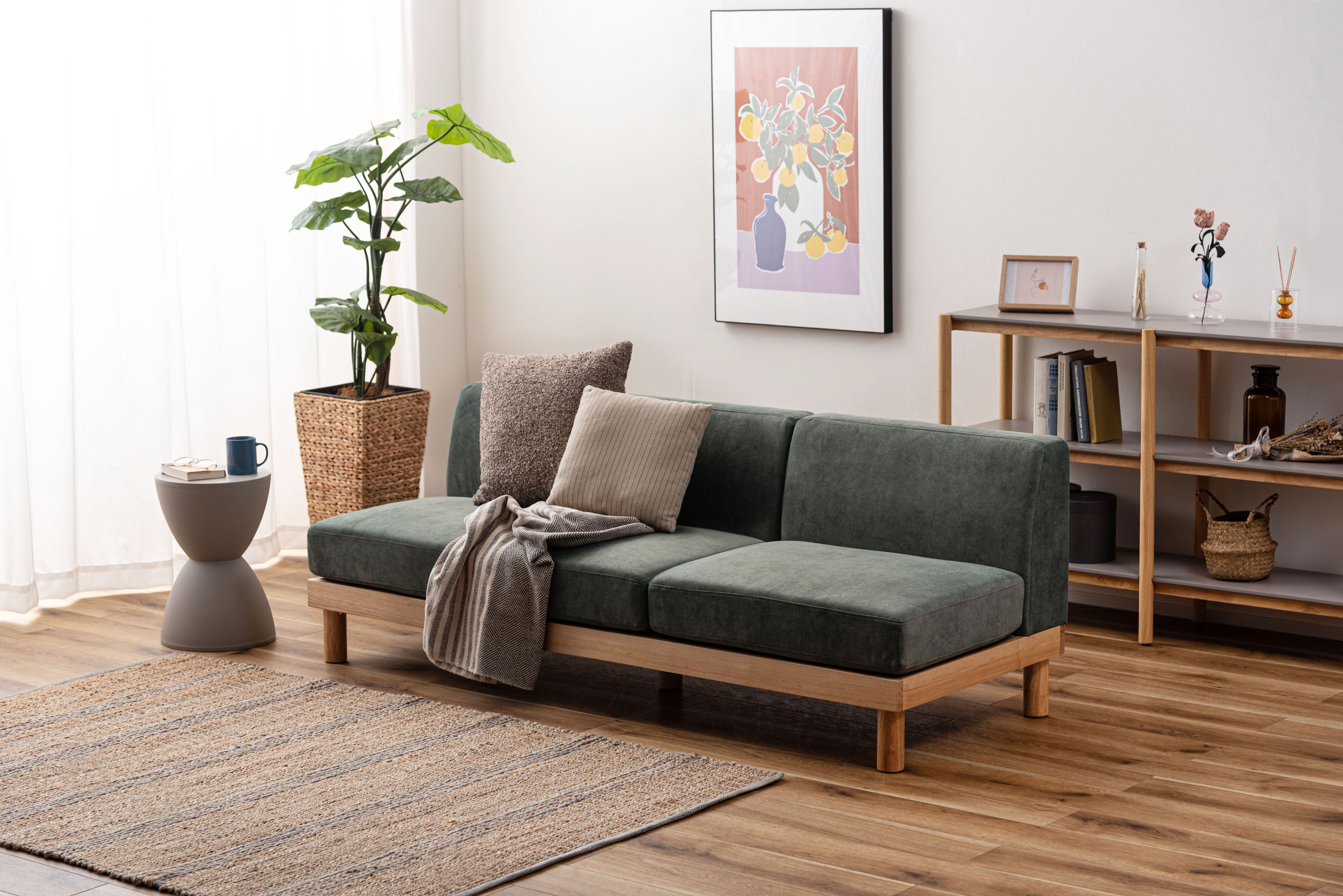 Calmo Sofa GR / カルモ ソファ グリーン