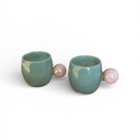 Ball Handle Mug green × Pink / ボールハンドルマグ グリーン×ピンク