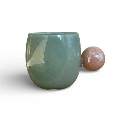 Ball Handle Mug green × Pink / ボールハンドルマグ グリーン×ピンク