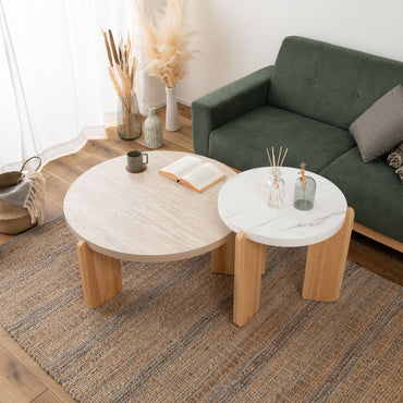 Pluumo Round Table BE / プルーモ ラウンドテーブル ベージュ