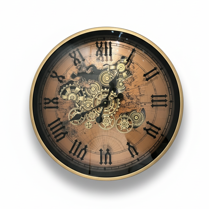 Steampunk Gear Wall Clock GD / スチームパンク ギア ウォール