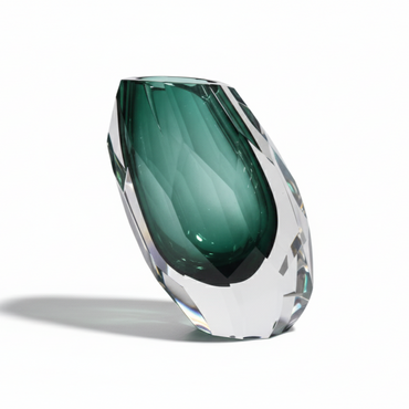 Prism Glass Vase Emerald / プリズム グラスベース エメラルド