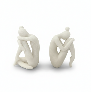 Thinking Woman Bookends – Artificial Marble / 人工大理石製 考える女性 ブックエンド