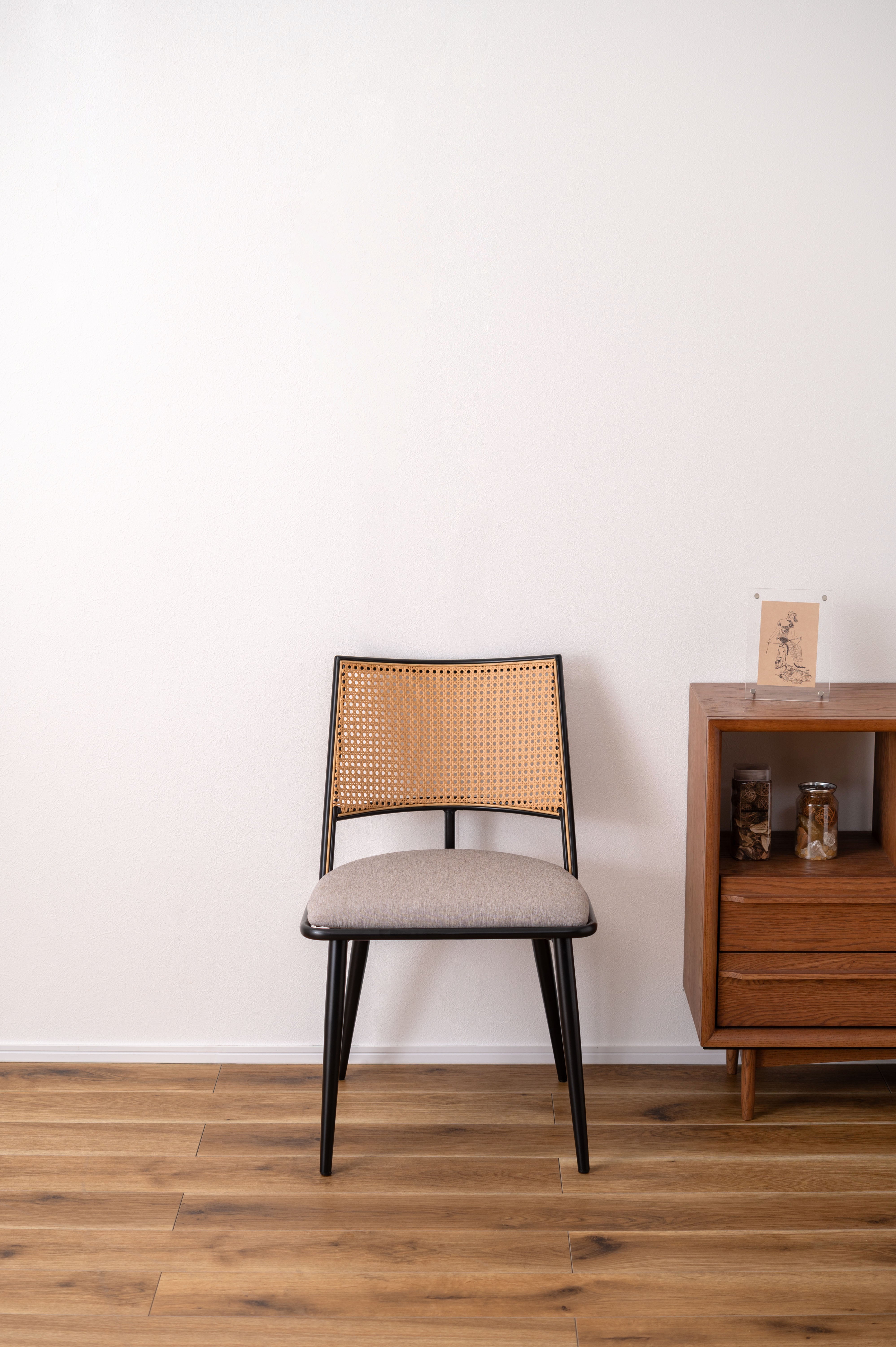 Curve Rattan Chair BE / カーブ ラタンチェア ベージュ