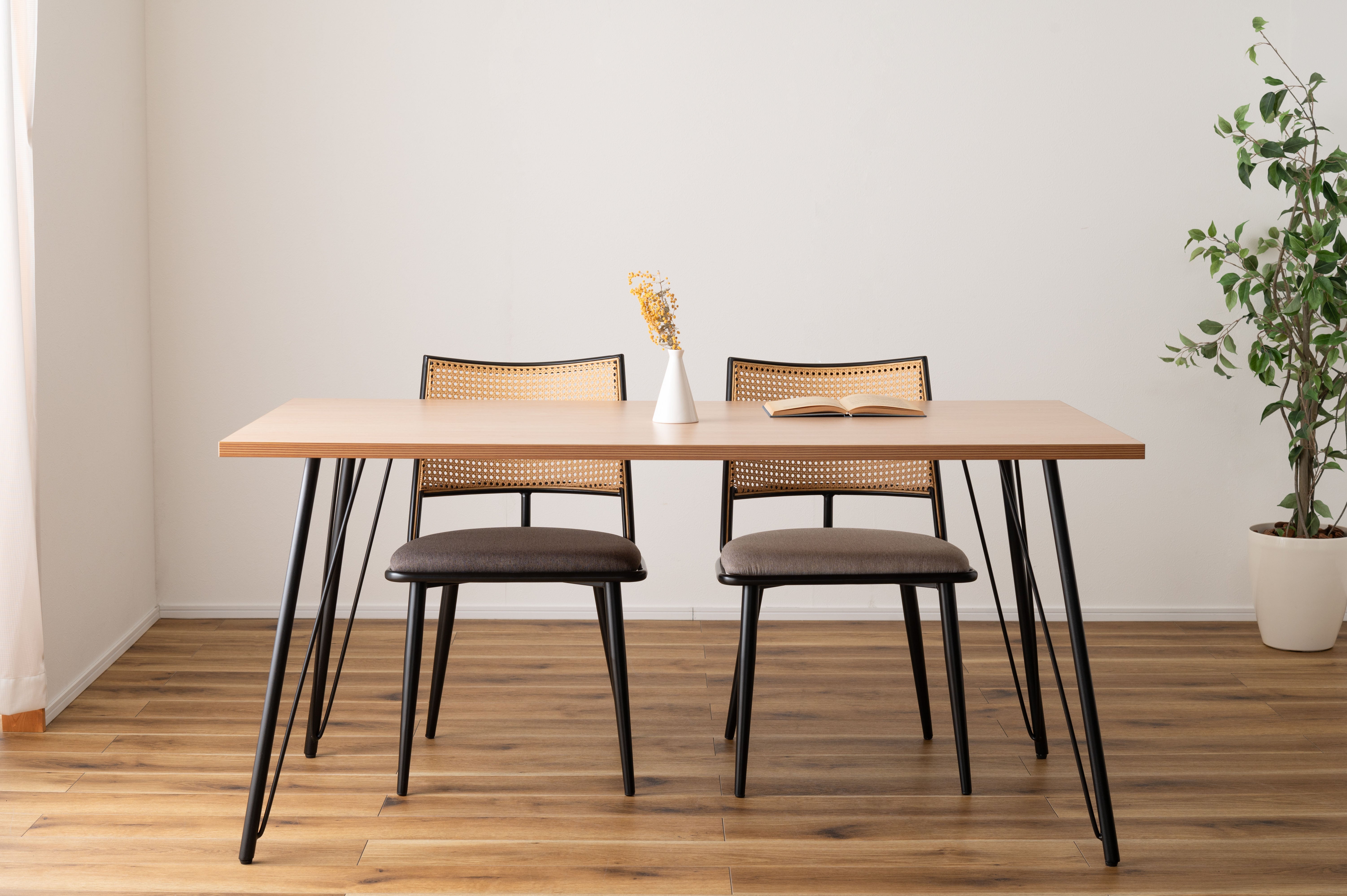 Curve Rattan Chair DGY / カーブ ラタンチェア ダークグレー