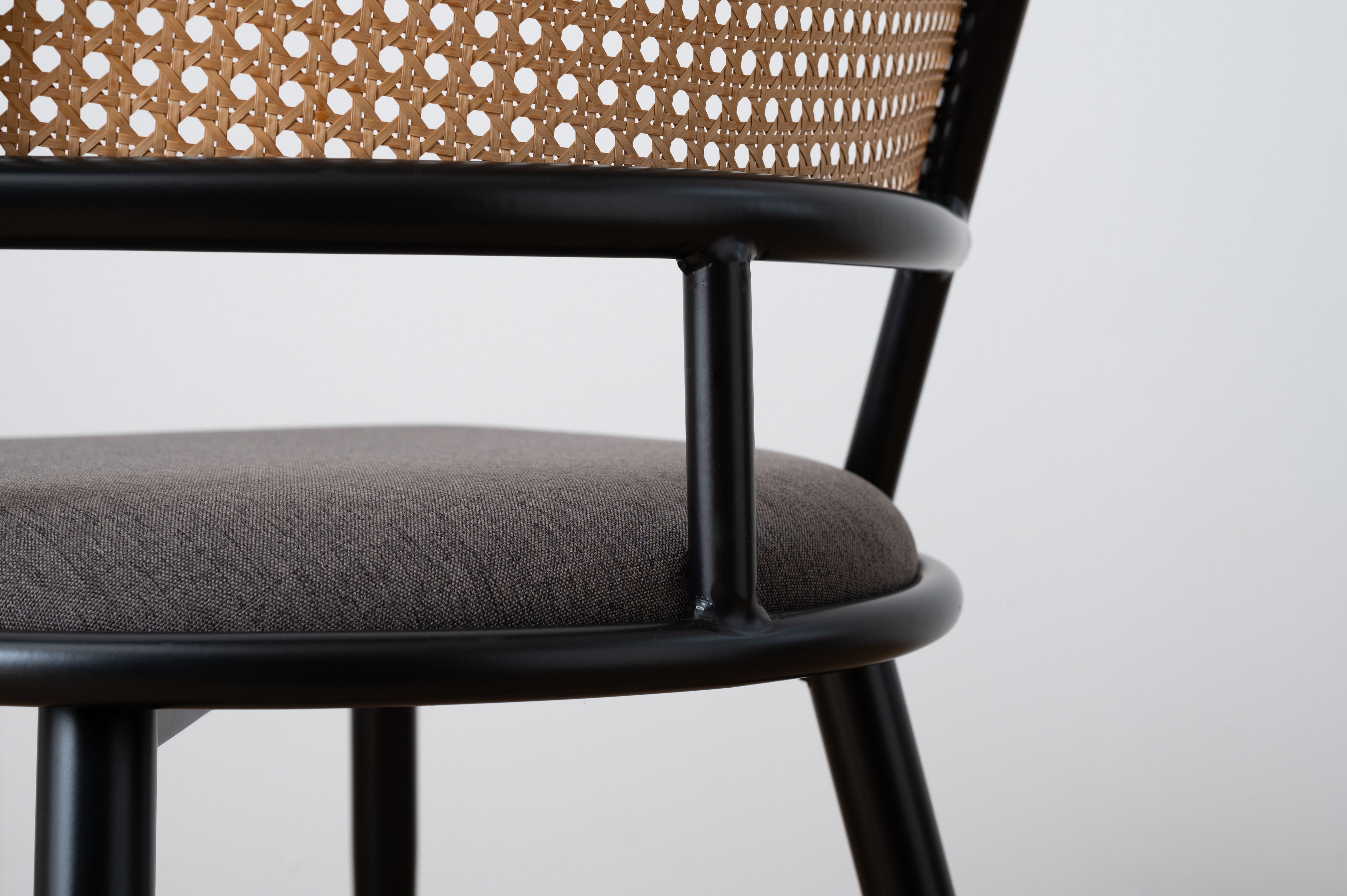 Curve Rattan Chair DGY / カーブ ラタンチェア ダークグレー