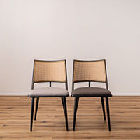 Curve Rattan Chair DGY / カーブ ラタンチェア ダークグレー