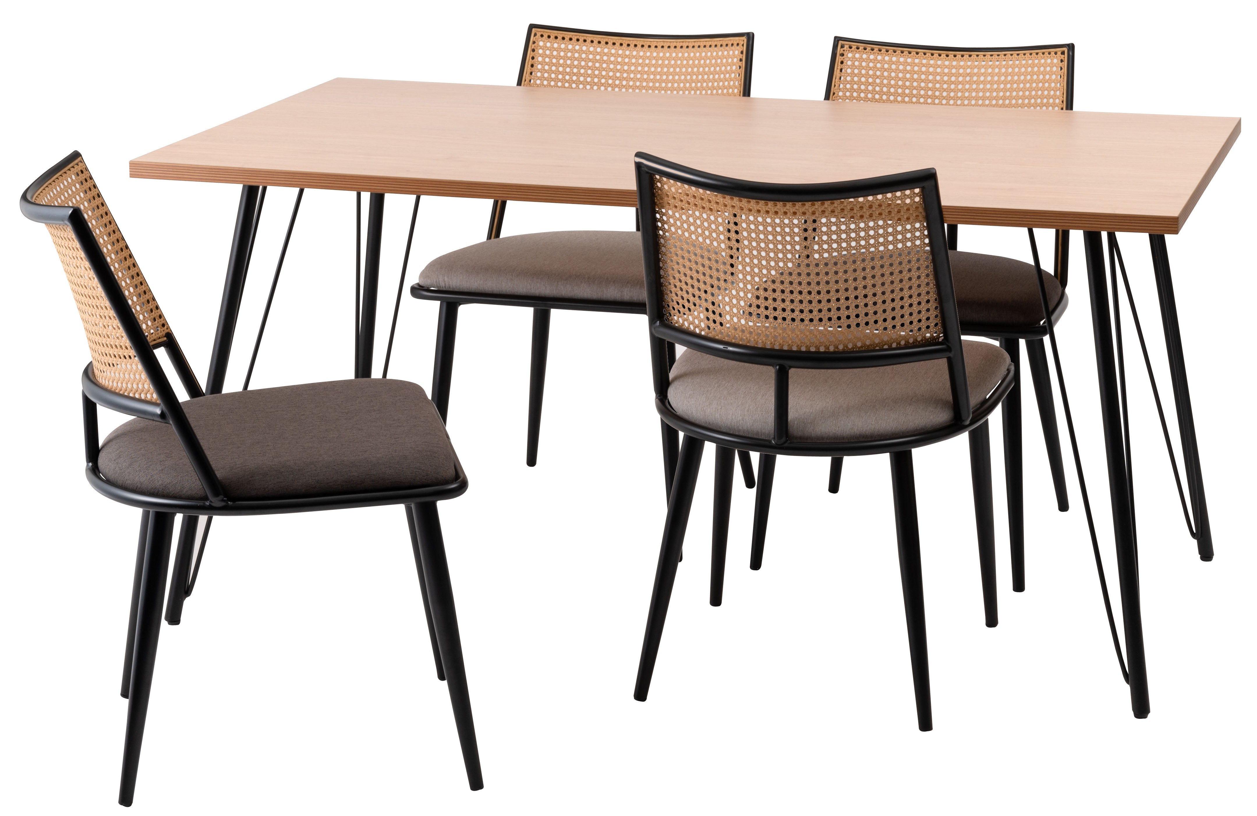 Curve Rattan Chair DGY / カーブ ラタンチェア ダークグレー