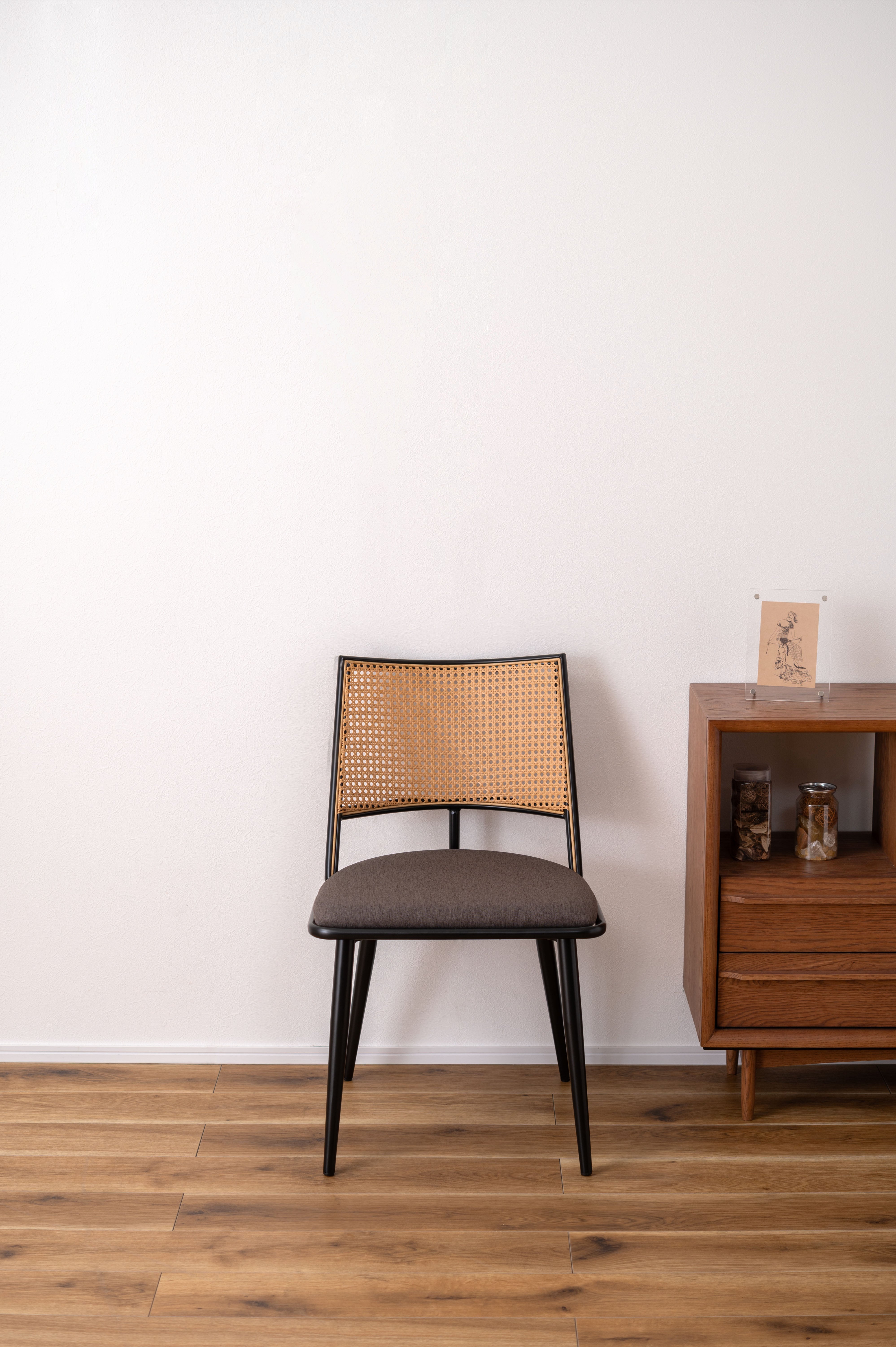 Curve Rattan Chair DGY / カーブ ラタンチェア ダークグレー