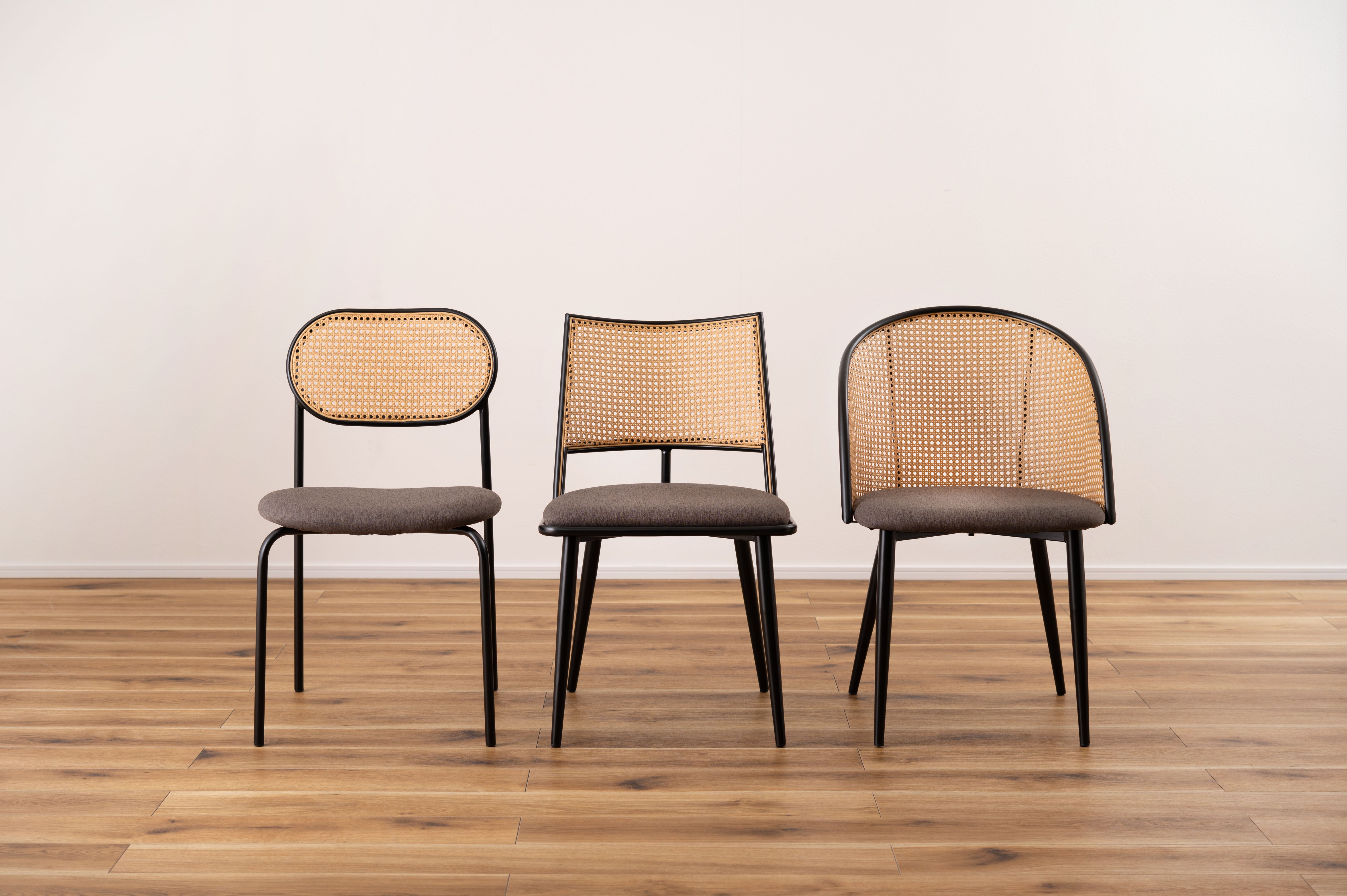 Rico Rattan Chair DGY/ リコラタンチェアダークグレー
