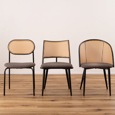 Rico Rattan Chair DGY/ リコラタンチェアダークグレー