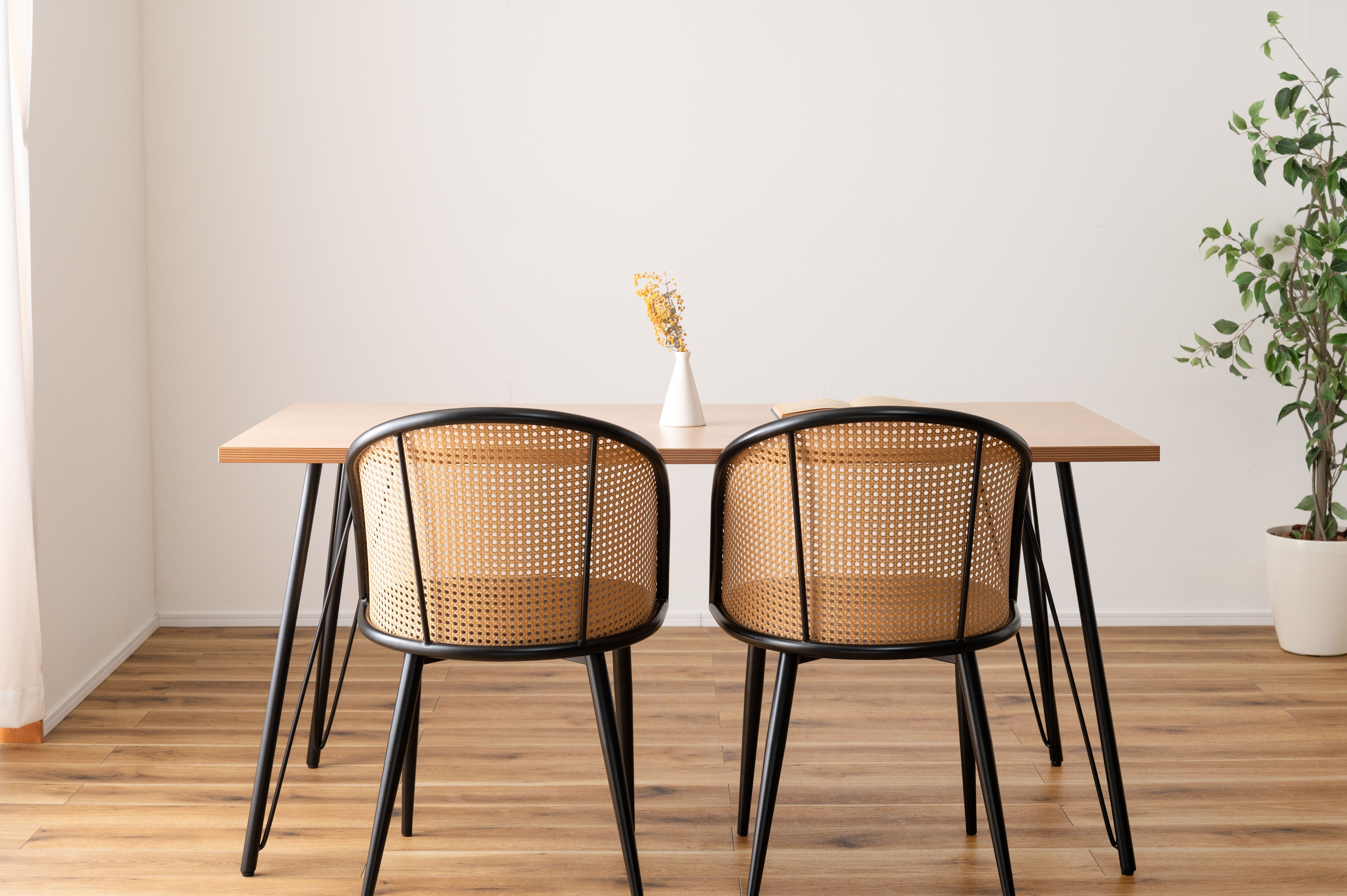 Rico Rattan Chair DGY/ リコラタンチェアダークグレー