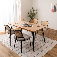 Rico Rattan Chair DGY/ リコラタンチェアダークグレー