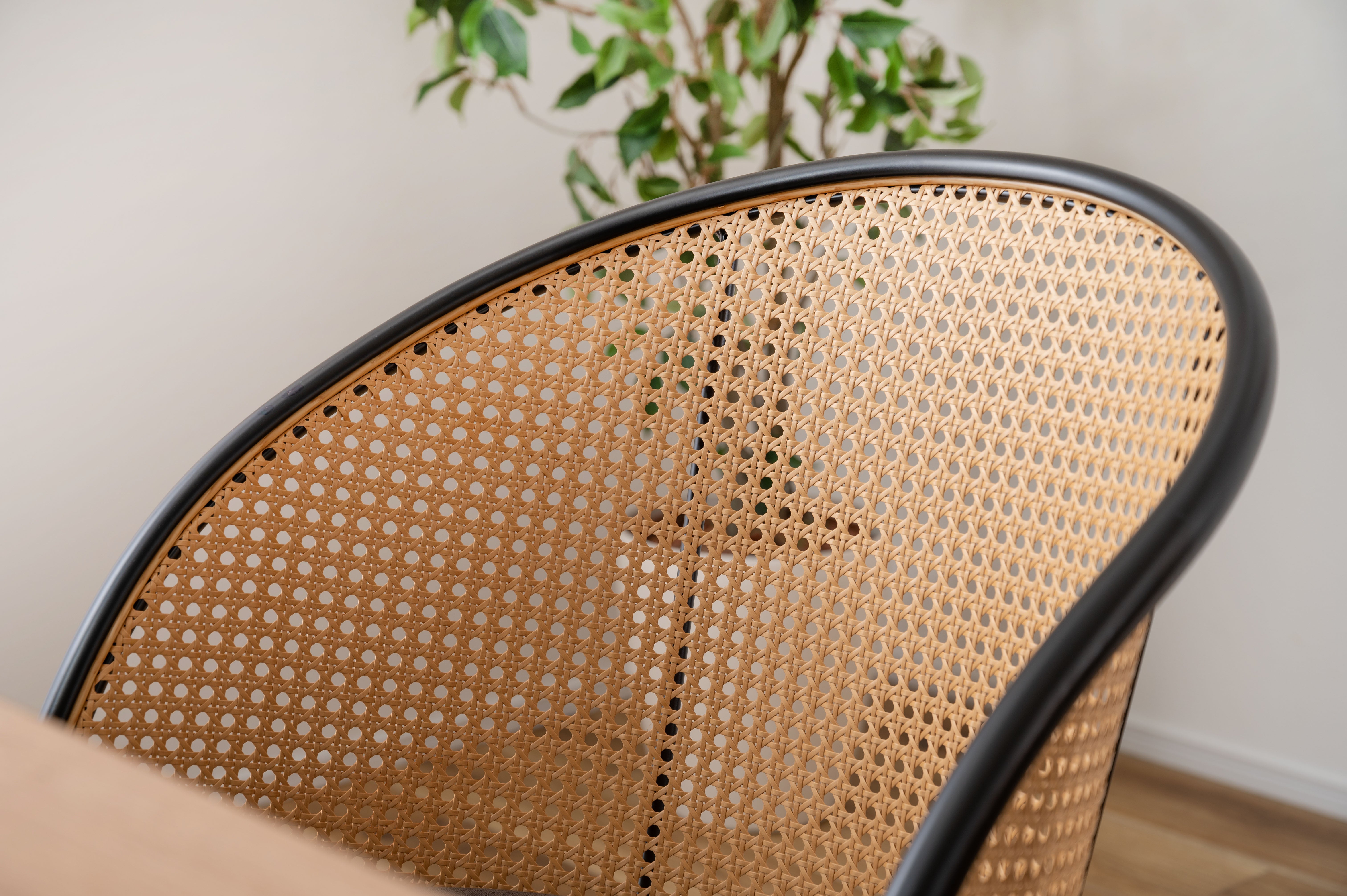 Rico Rattan Chair DGY/ リコラタンチェアダークグレー