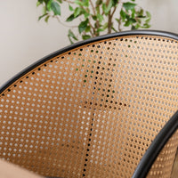 Rico Rattan Chair DGY/ リコラタンチェアダークグレー