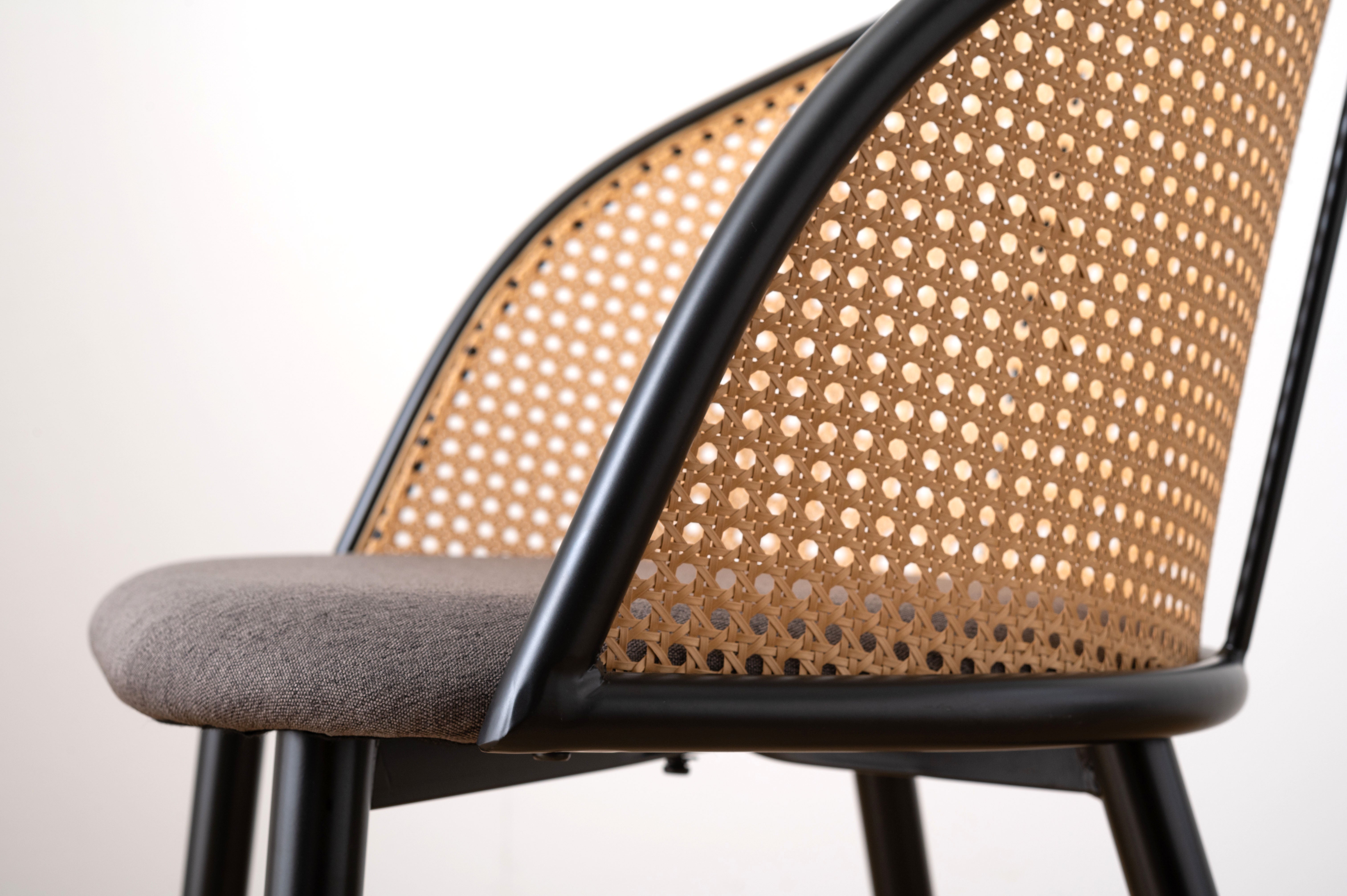 Rico Rattan Chair DGY/ リコラタンチェアダークグレー