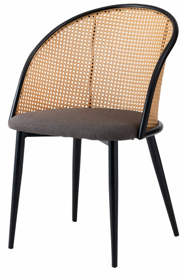 Rico Rattan Chair DGY/ リコラタンチェアダークグレー