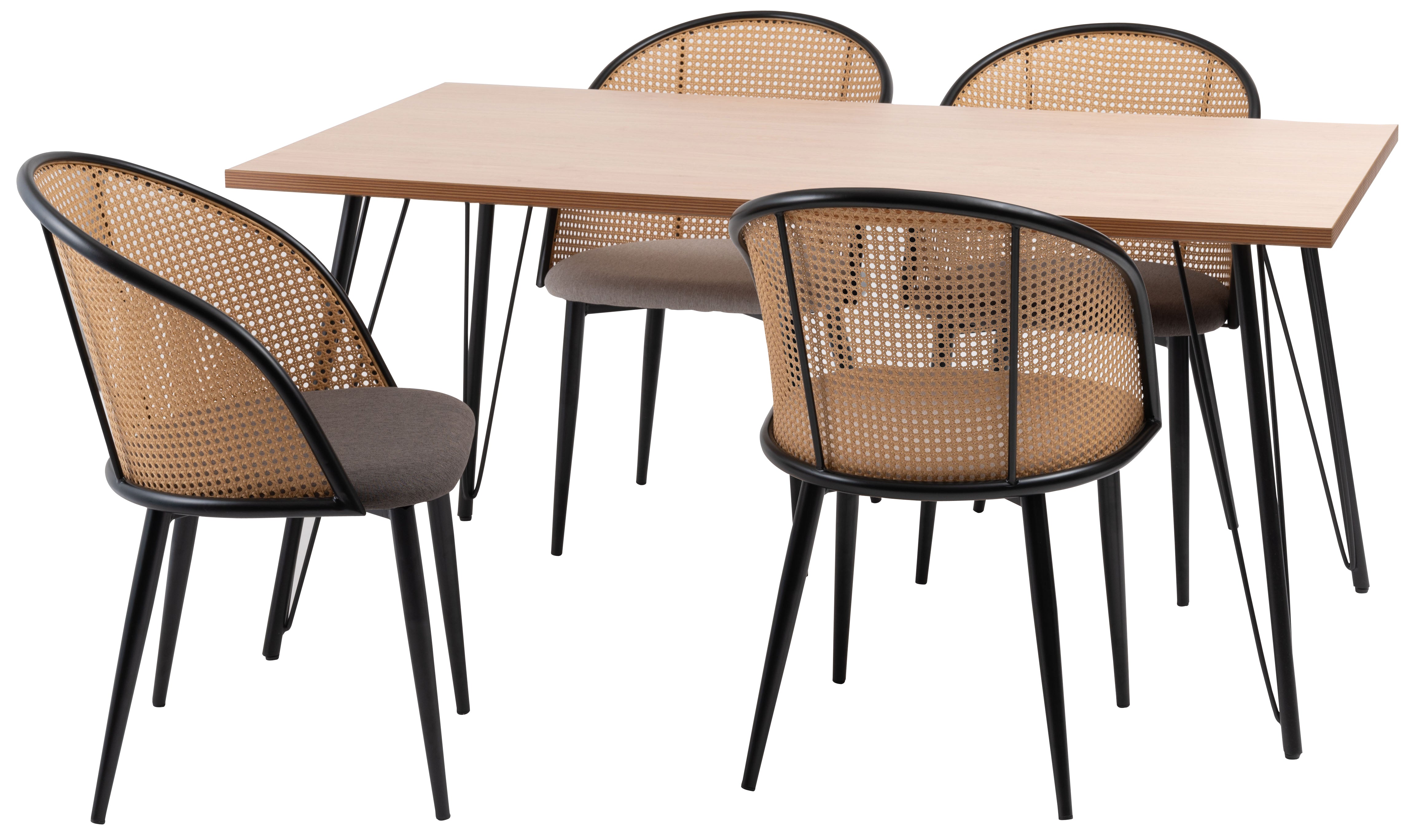 Rico Rattan Chair DGY/ リコラタンチェアダークグレー