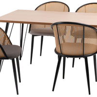 Rico Rattan Chair DGY/ リコラタンチェアダークグレー