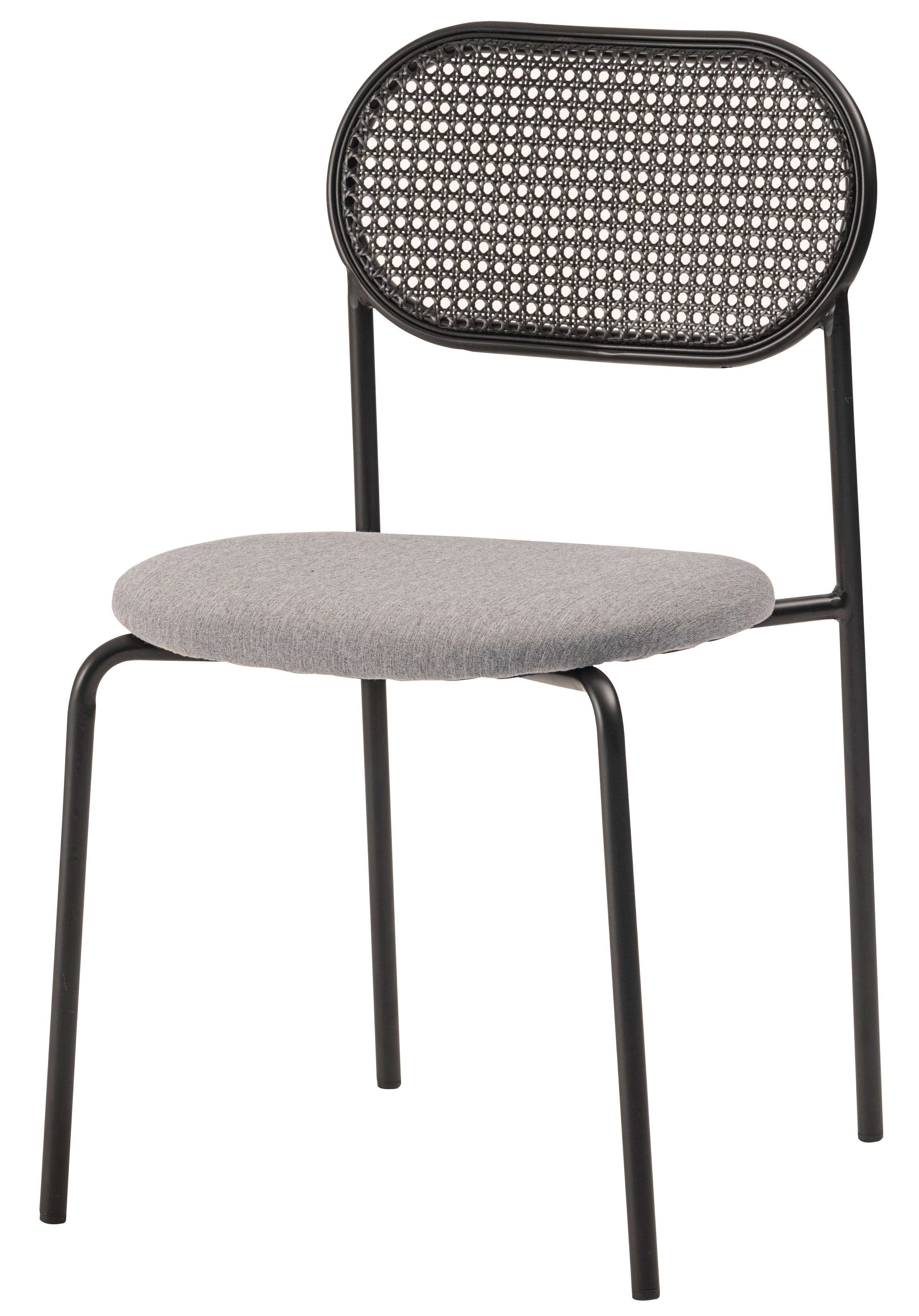 Oval Rattan Chair BK×BE / オーバル ラタンチェア ブラック×ベージュ