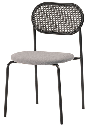 Oval Rattan Chair BK×BE / オーバル ラタンチェア ブラック×ベージュ