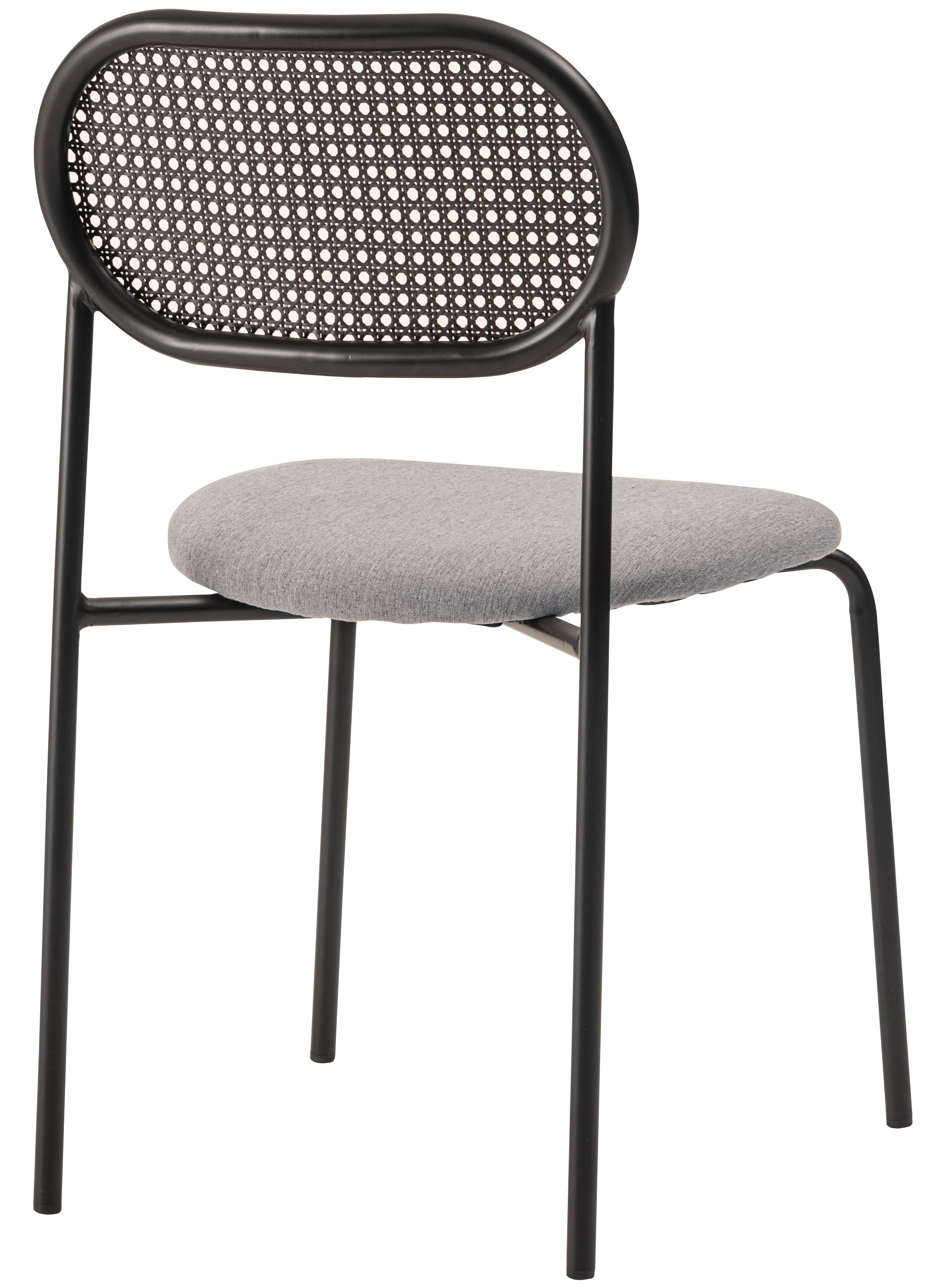 Oval Rattan Chair BK×BE / オーバル ラタンチェア ブラック×ベージュ