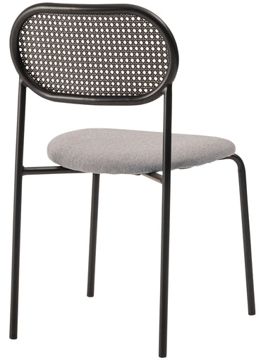 Oval Rattan Chair BK×BE / オーバル ラタンチェア ブラック×ベージュ