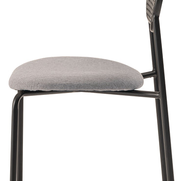 Oval Rattan Chair BK×BE / オーバル ラタンチェア ブラック×ベージュ