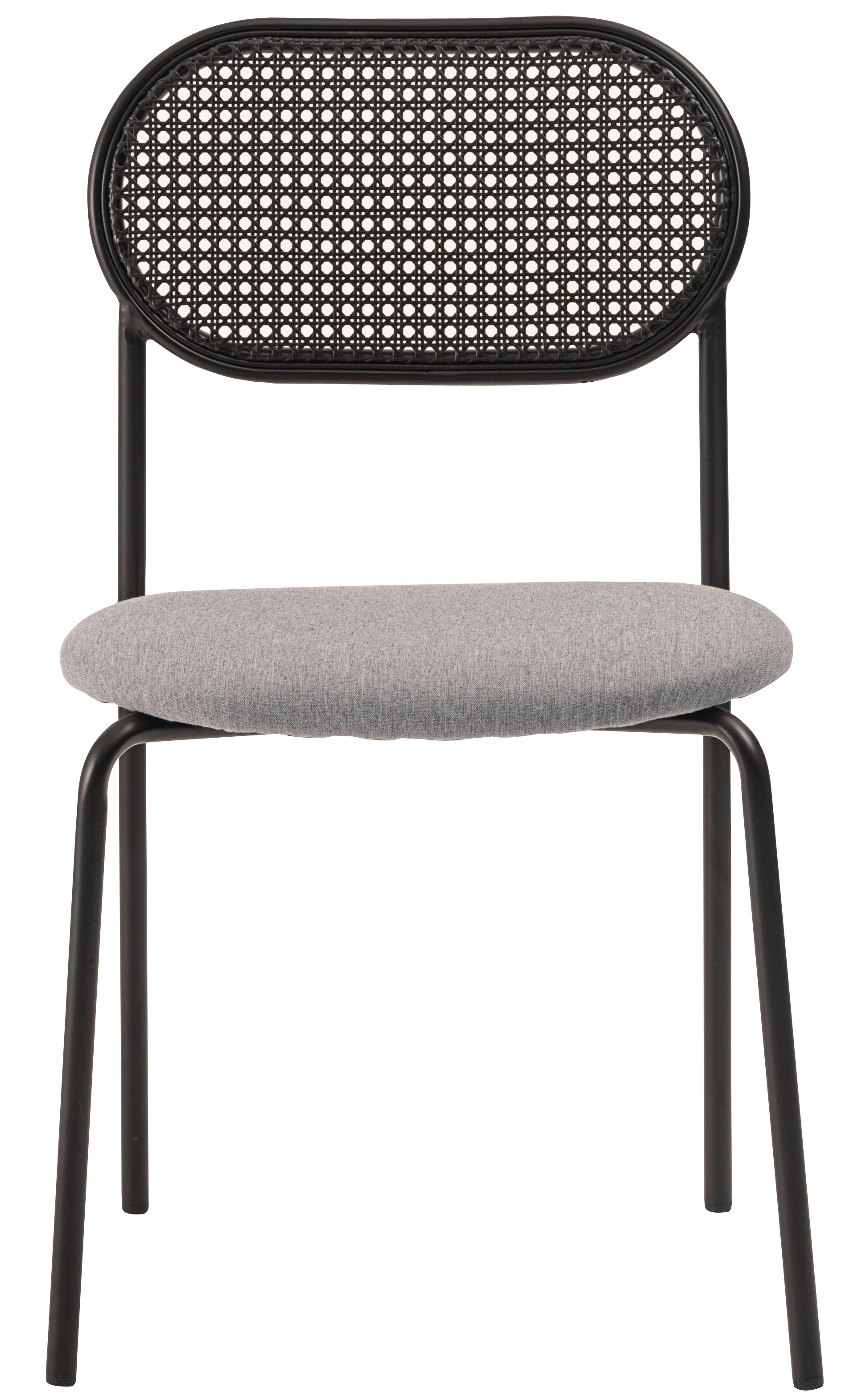 Oval Rattan Chair BK×BE / オーバル ラタンチェア ブラック×ベージュ