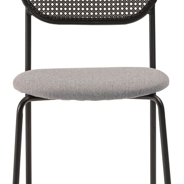 Oval Rattan Chair BK×BE / オーバル ラタンチェア ブラック×ベージュ