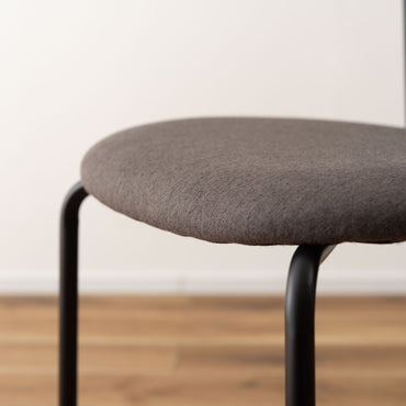 Oval Rattan Chair BK×DGY / オーバル ラタンチェア ブラック×ダークグレー