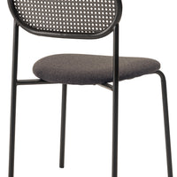 Oval Rattan Chair BK×DGY / オーバル ラタンチェア ブラック×ダークグレー