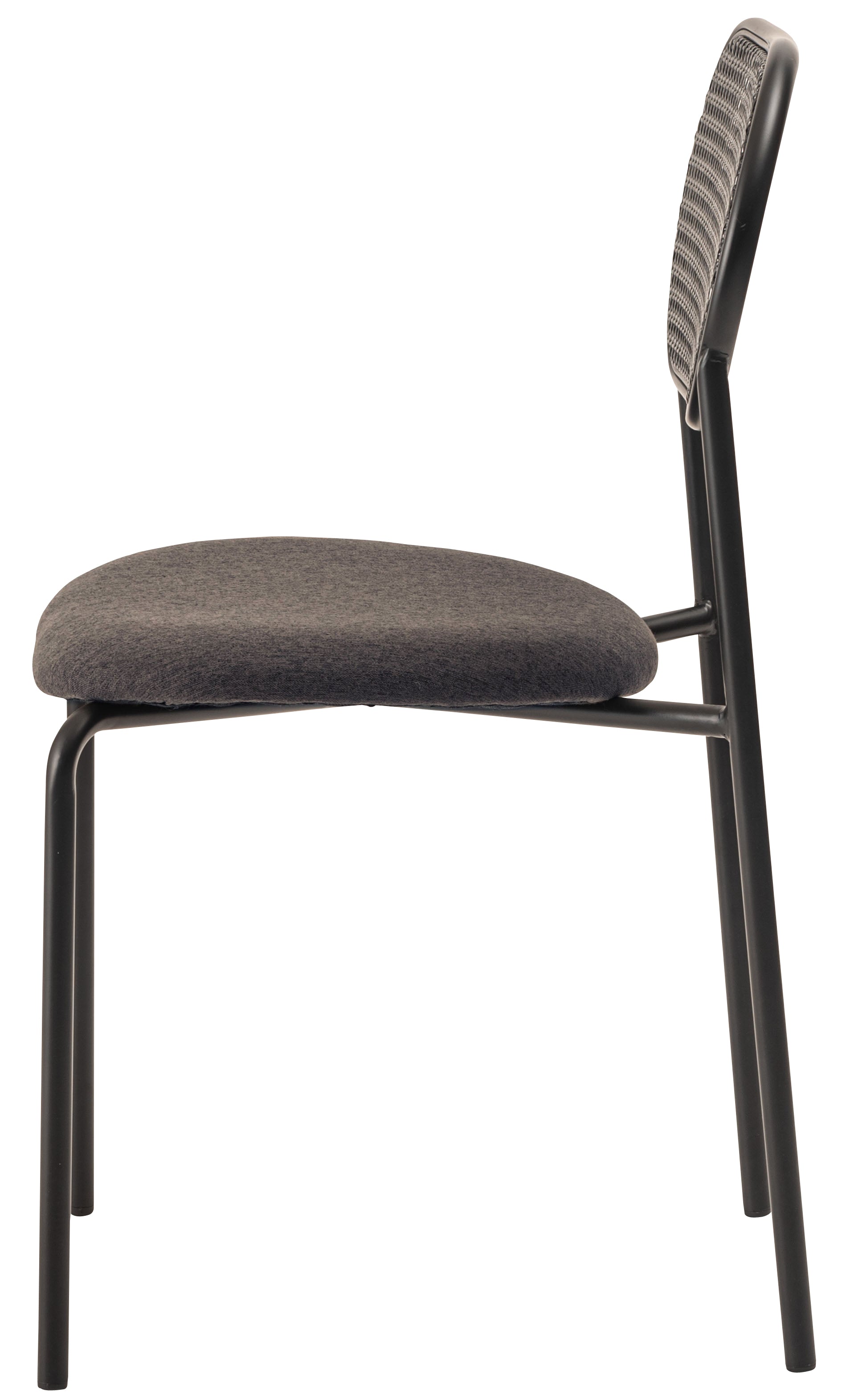 Oval Rattan Chair BK×DGY / オーバル ラタンチェア ブラック×ダークグレー