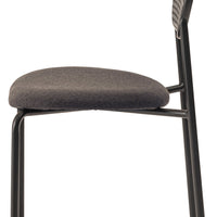 Oval Rattan Chair BK×DGY / オーバル ラタンチェア ブラック×ダークグレー