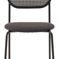 Oval Rattan Chair BK×DGY / オーバル ラタンチェア ブラック×ダークグレー