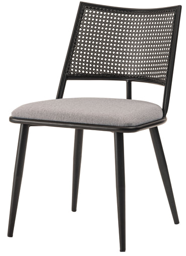 Curve Rattan Chair BK×BE / カーブ ラタン チェア ブラック×ベージュ