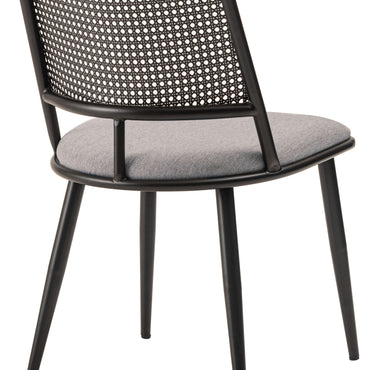 Curve Rattan Chair BK×BE / カーブ ラタン チェア ブラック×ベージュ