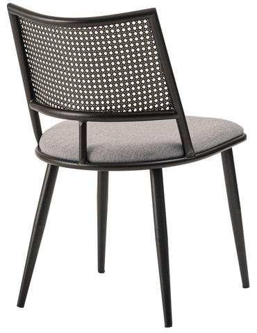 Curve Rattan Chair BK×BE / カーブ ラタン チェア ブラック×ベージュ