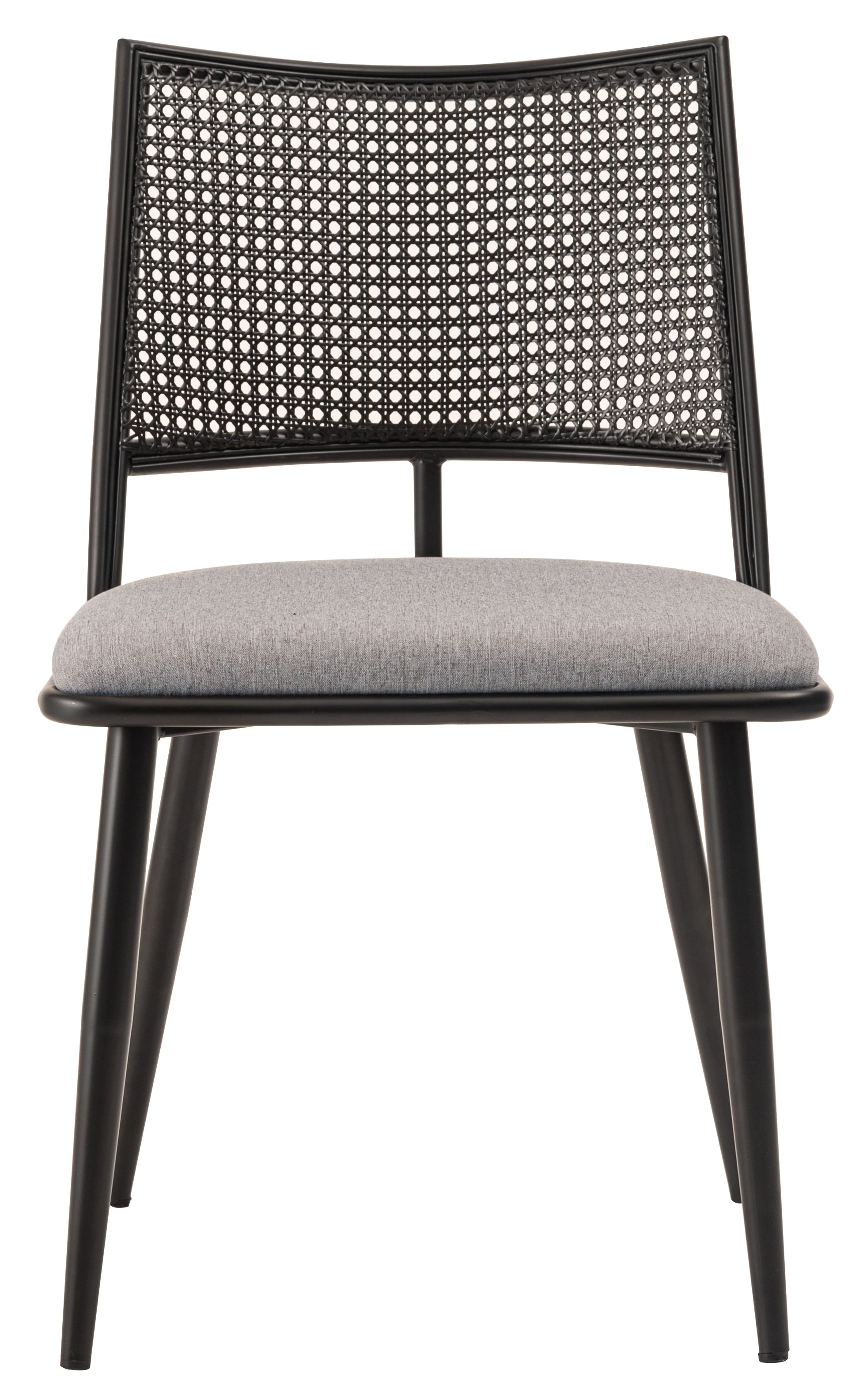 Curve Rattan Chair BK×BE / カーブ ラタン チェア ブラック×ベージュ